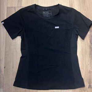 FIGS Classic Black Scrub Top